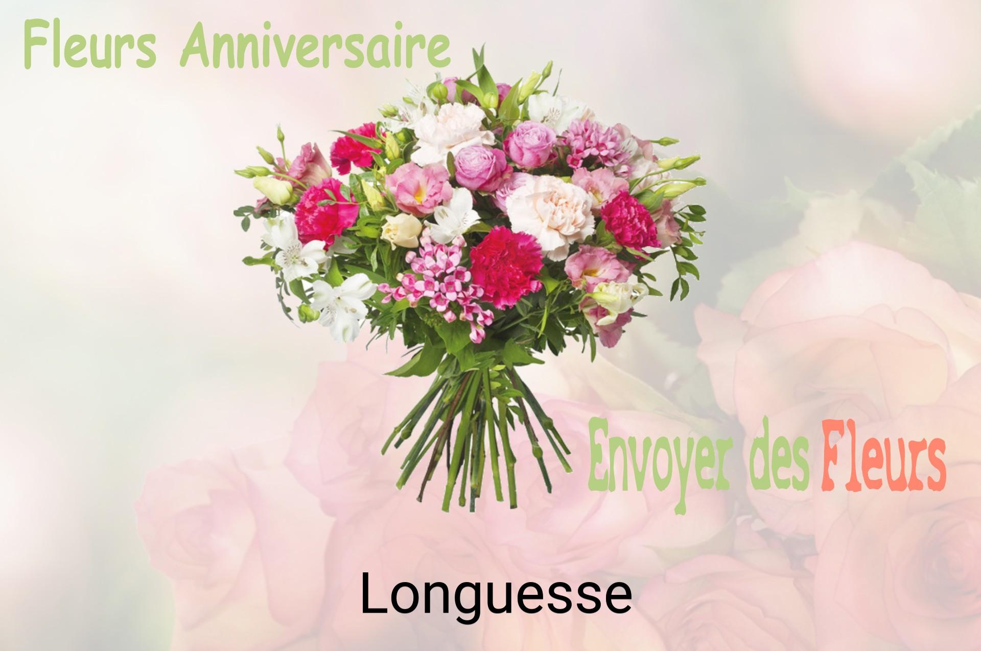 Bouquet de fleurs d’anniversaire livré à Longuesse